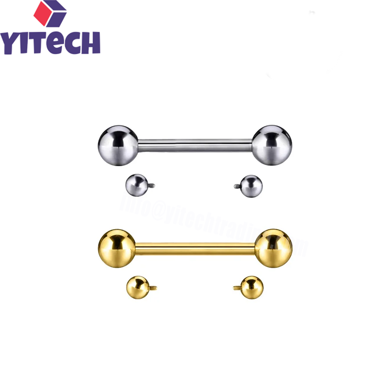 ASTM F136 Titanium Internally Threaded Piercing Barbell