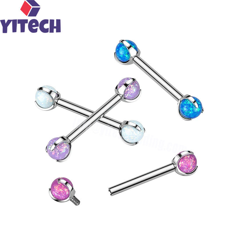 ASTM F136 Titanium Internally Threaded Piercing Barbell