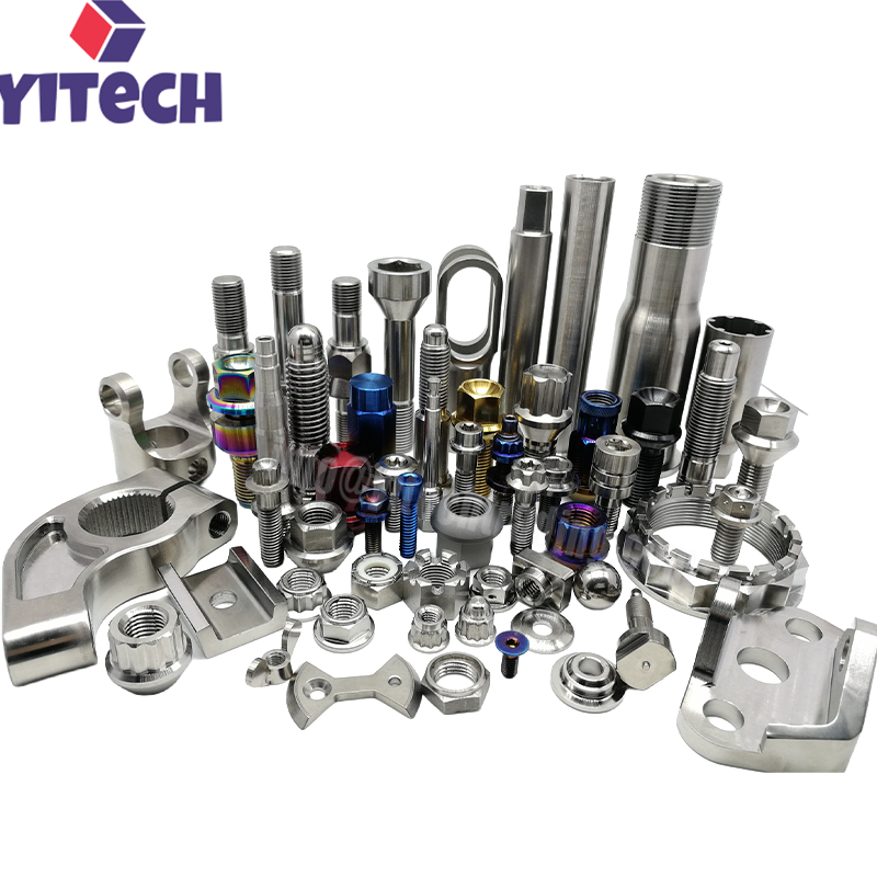 CNC Machining Titanium Bolts Nuts Fasteners
